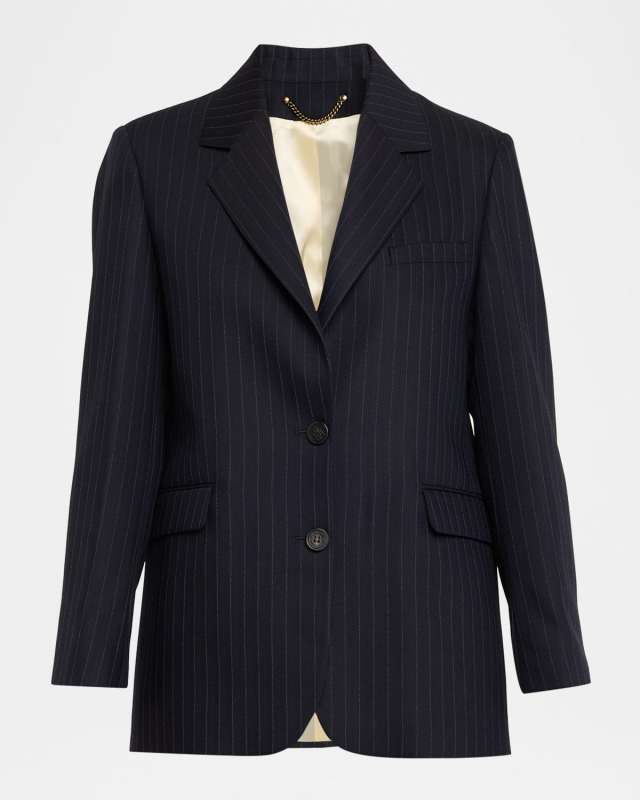 Journey Pinstripe Wool Jacket